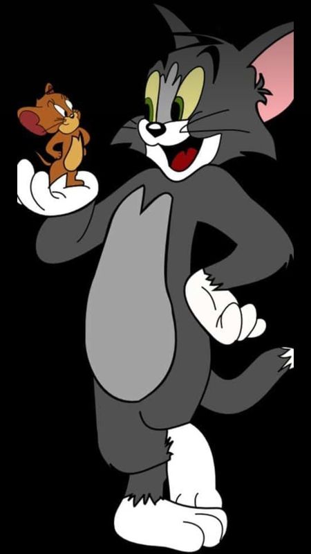 Tom And Jerry Cartoon - Black Background Wallpaper Download | MobCup