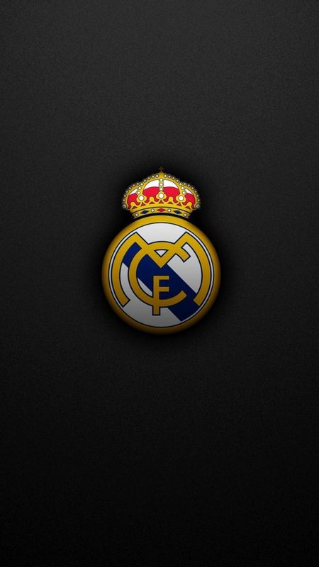 Real Madrid - Black Background - Logo Wallpaper Download | MobCup