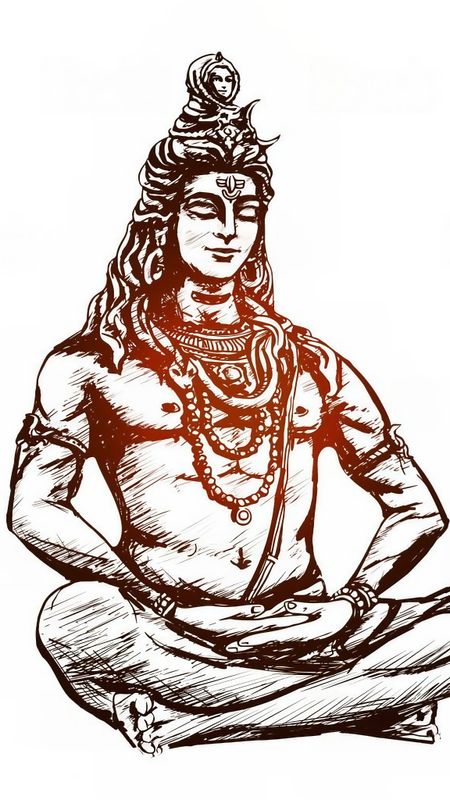 Lord Shiva Photos  Colorful  Sketch Wallpaper Download  MobCup