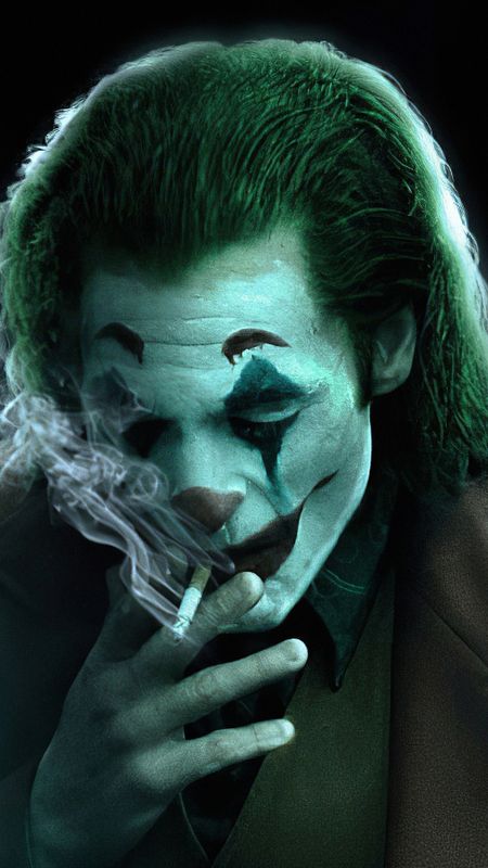Joker Smoking - Blue - Light Wallpaper Download | MobCup