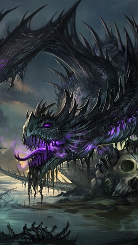 Free Purple Dragon Wallpaper  Download in JPG  Templatenet