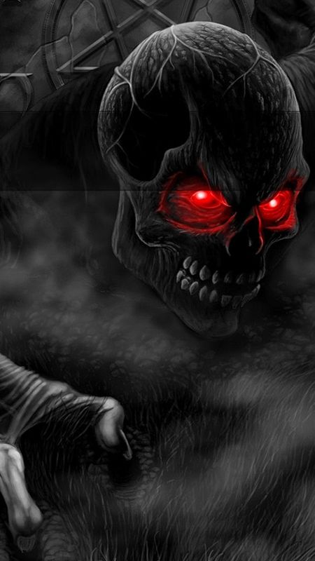 Best Horror - Black Skull Wallpaper Download | MobCup