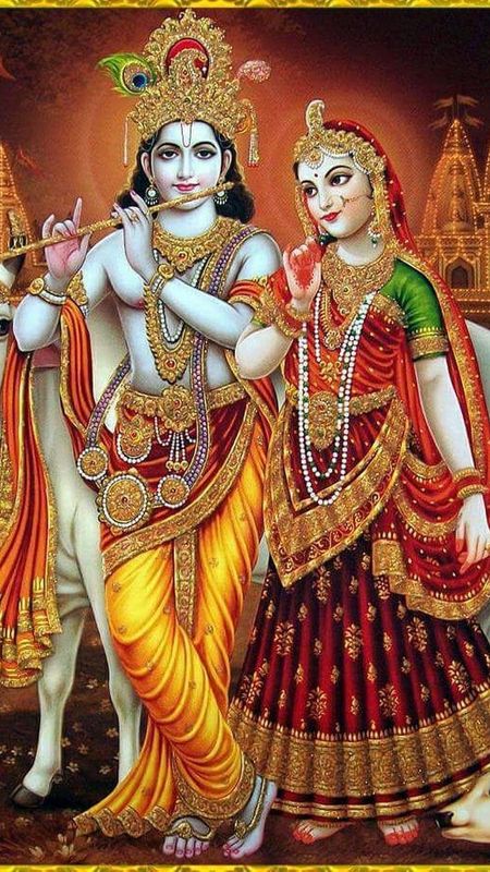 Radha Krishna Images - Temple Background Wallpaper Download | MobCup