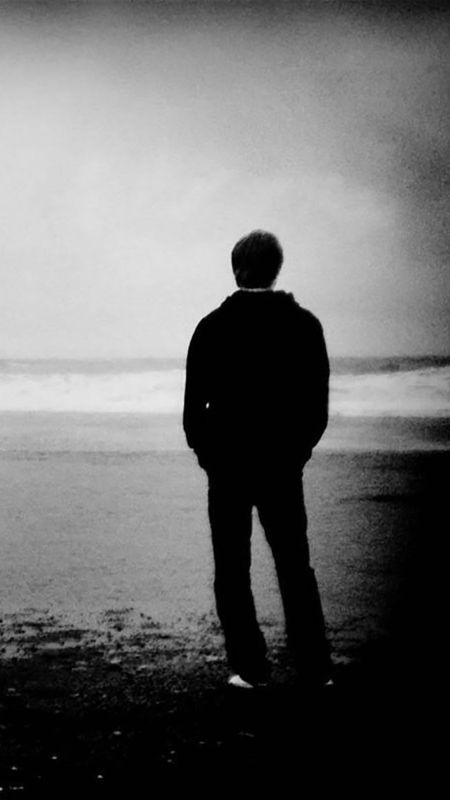 Sad Boy Standing Near Sea Shore Wallpaper Download | MobCup