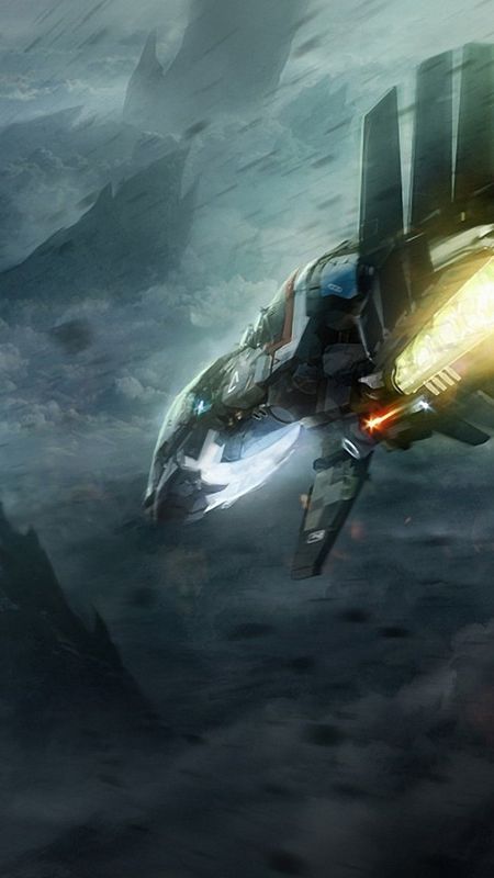 Astic - Spaceship Falling Wallpaper Download | MobCup