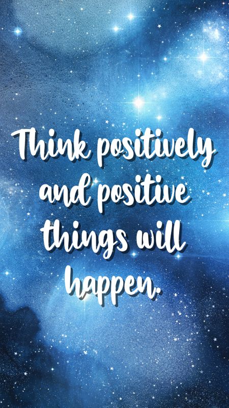 Think Positive Wallpaper Download | MobCup