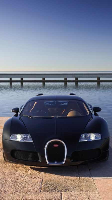 Bugatti Car | Metalic Black Wallpaper Download | MobCup