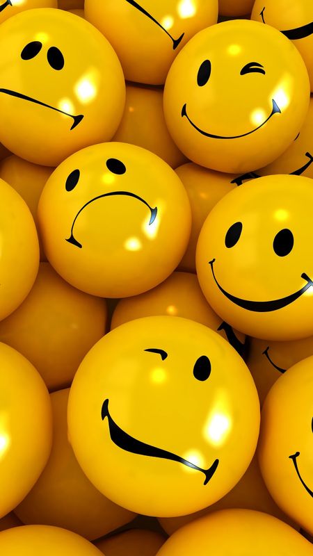 Emoji Smile Icon Vector Symbol On Yellow Background Smiley Face Cartoon  Character Wallpaper Stock Illustration  Download Image Now  iStock