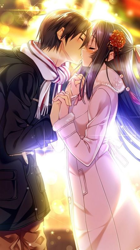Romantic anime kiss HD wallpapers  Pxfuel