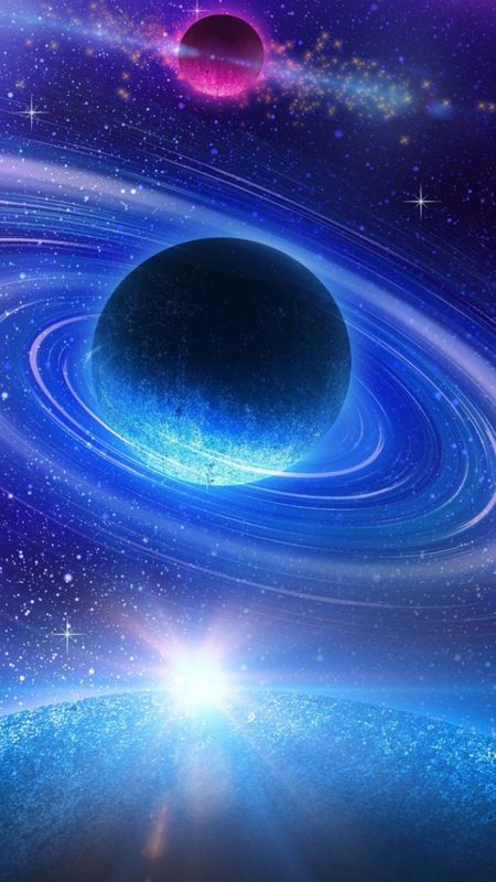 Cool Space | Blue Galaxy Wallpaper Download | MobCup