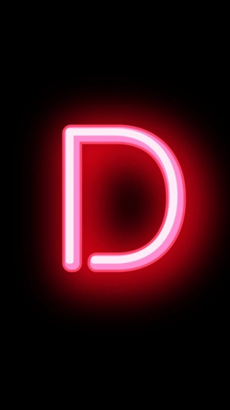 D Letter - Pink - Led Light Wallpaper Download | MobCup
