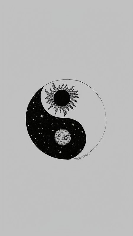 Sun And Moon - sun and moon - Ying Yang Wallpaper Download | MobCup