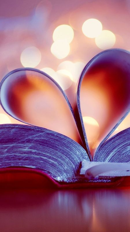 Best Love - Books - Page Heart Wallpaper Download | MobCup