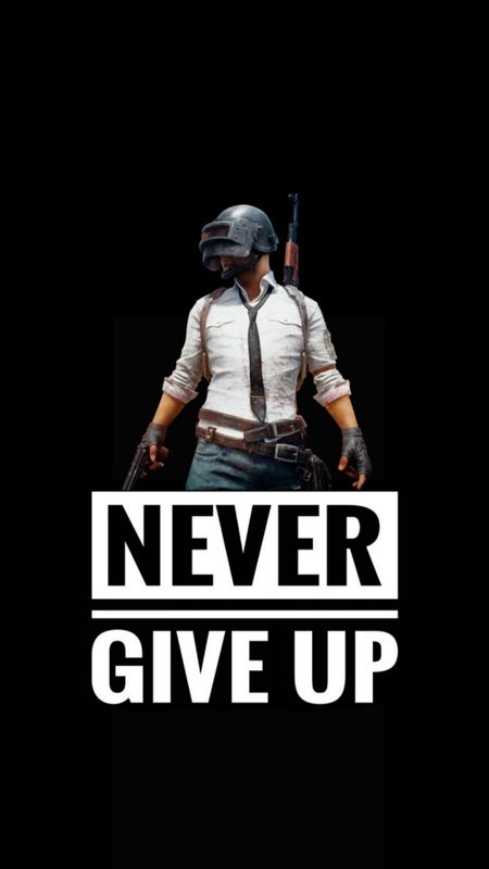 PUBG Never give up Wallpaper Download | MobCup