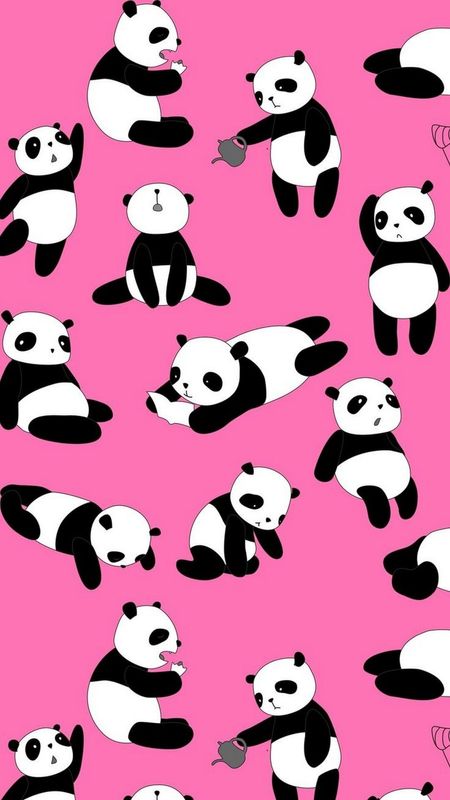 Panda Live - Pink Gift Wrap Wallpaper Download | MobCup