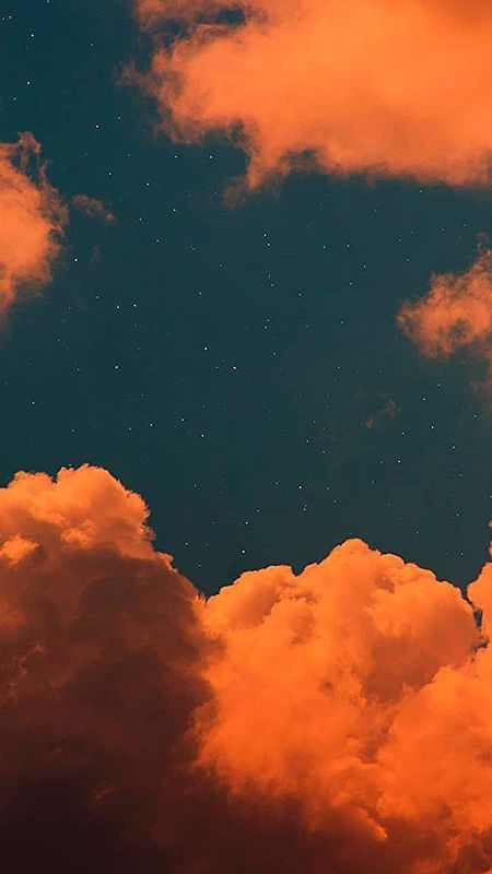Orange Aesthetic  Sky Wallpaper Download  MobCup