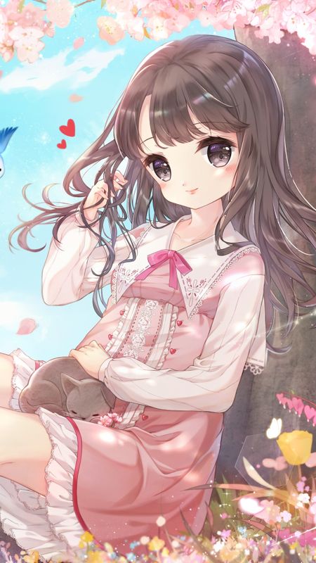 Download Cute Anime Girl Profile Picture Wallpaper