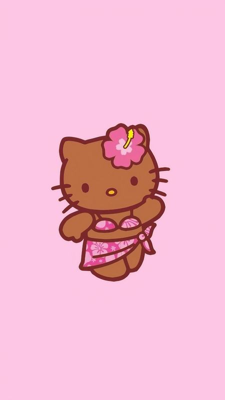Cute Hello Kitty - Pink Background Wallpaper Download