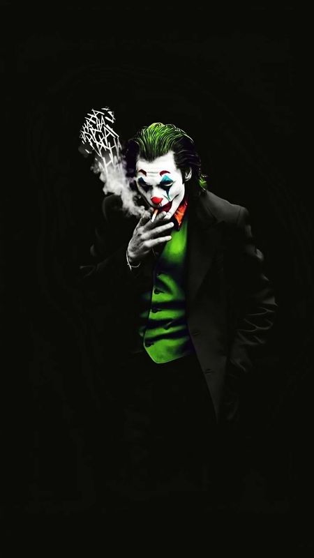 Joker Pics Hd - Black And Green Effect Wallpaper Download | MobCup