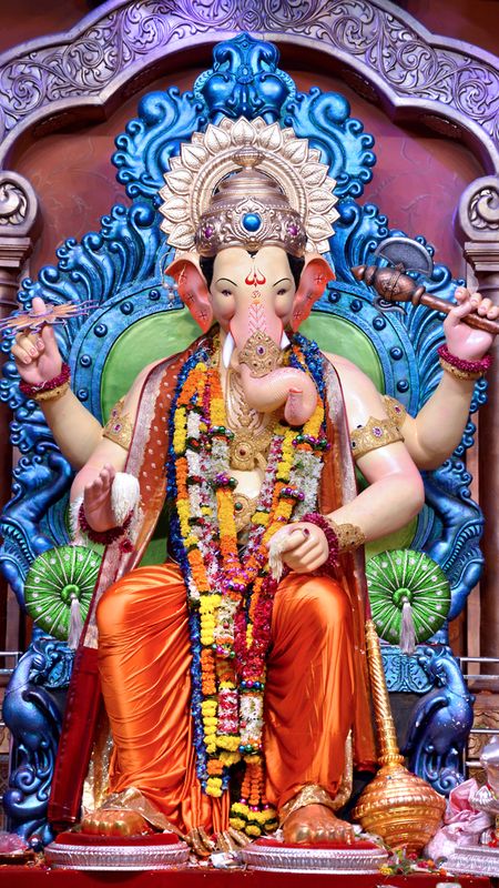 Ganpati Bappa | Ganeshji | Lord Ganesha | God | Bhakti Wallpaper Download |  MobCup