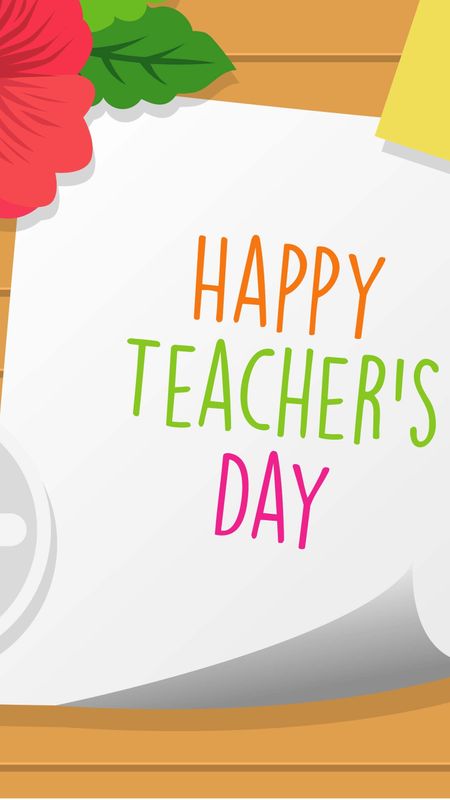 Happy Teachers Day - colourful teacher Wallpaper Download | MobCup
