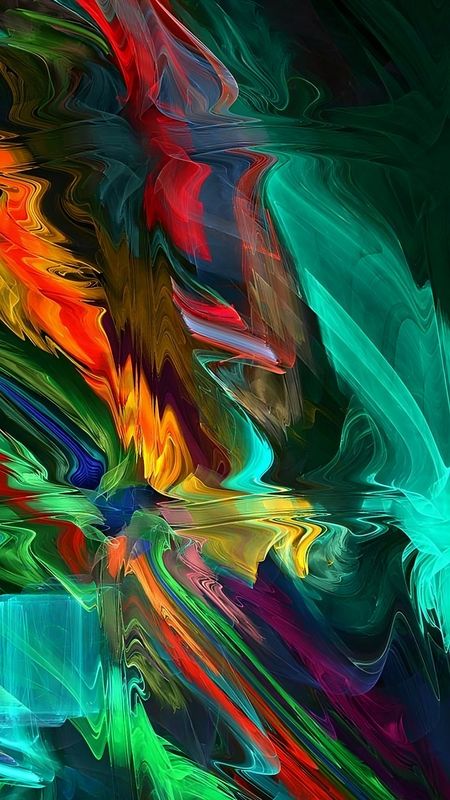 Abstract colorful oil painting on canvas. Oil paint texture. Multi colored  wallpaper. Macro close up acrylic background. Modern art, cover design  concept. Soft gradient. Horizontal fragment. Stock Photo | Adobe Stock