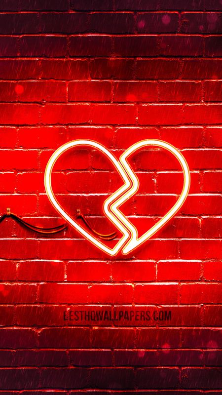 Broken Heart - led heart Wallpaper Download | MobCup
