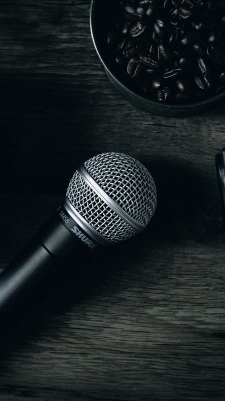 Black and grey microphone on stand HD wallpaper  Peakpx
