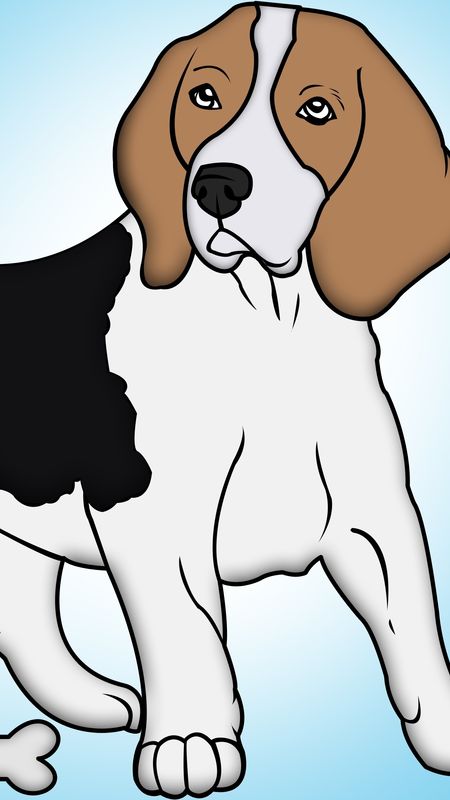 Cartoon Dog - Painting - Animal Wallpaper Download | MobCup