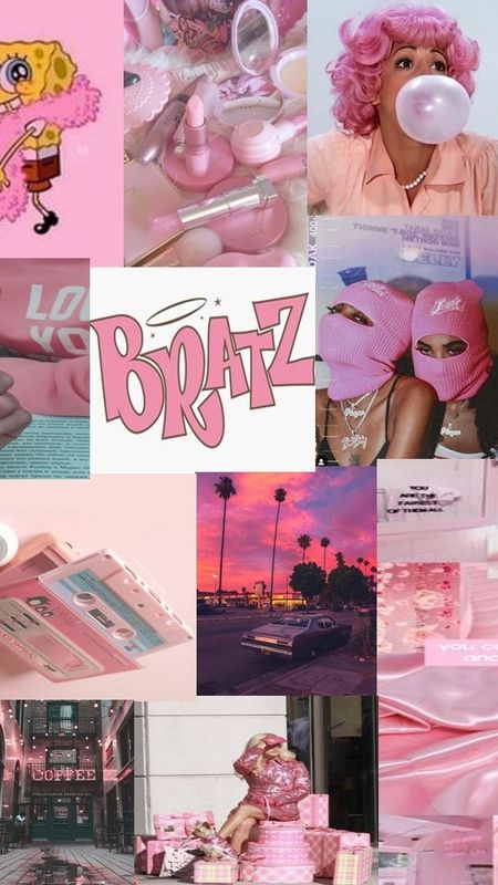 Download Girly Baddie Aesthetic In Pink Wallpaper