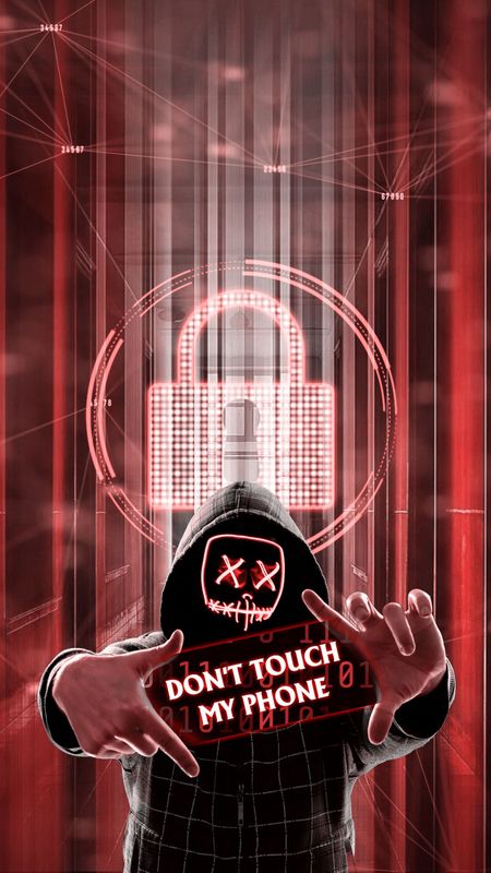 Dont Touch My Mobile - face mask Wallpaper Download | MobCup