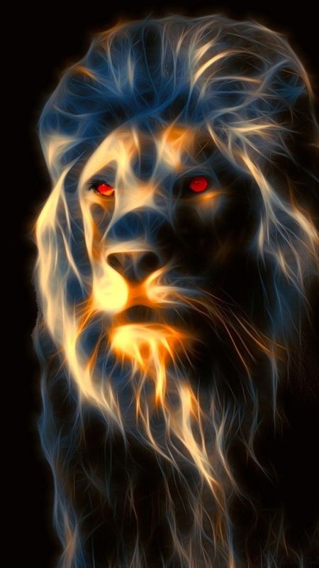 Black Lion - Red Eyes Wallpaper Download | MobCup