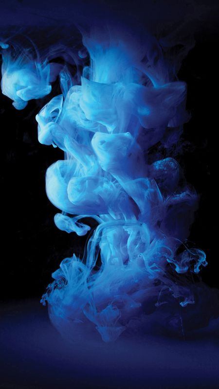 Neon Blue Smoke  iPhone Wallpapers