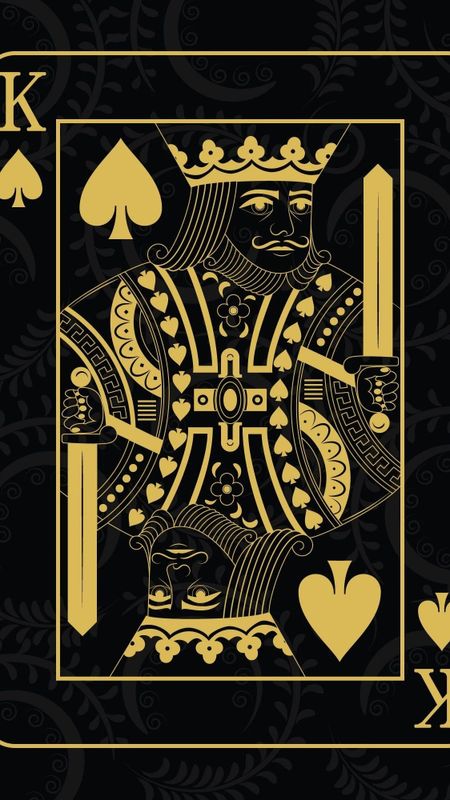 Ace King - Black - Golden - Card Wallpaper Download