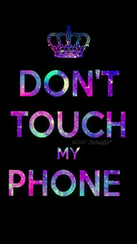 Don't Touch My Phone Black Wallpaper Download | MobCup
