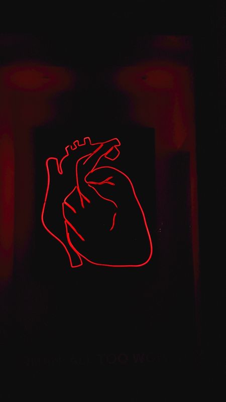 Many 3D red hearts on black background HD phone wallpaper  Pxfuel