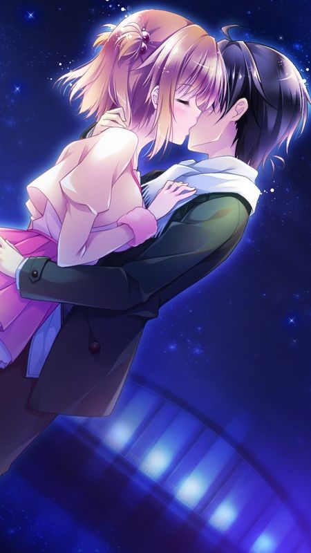 Download wallpaper 3415x3415 couple kiss love anime ipad pro 129  retina for parallax hd background