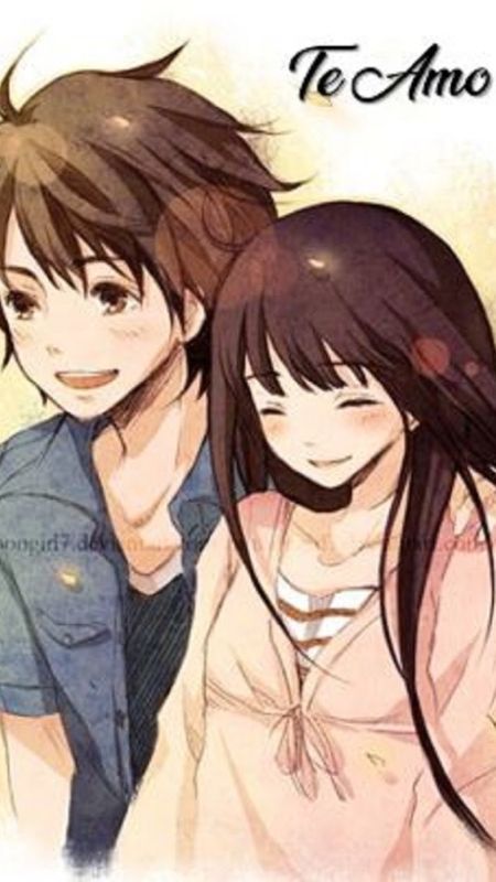 Anime Best Friends - Cute Couple Wallpaper Download | MobCup