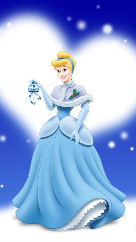 Disney Princess - Cinderella With Heart Background Wallpaper Download |  MobCup
