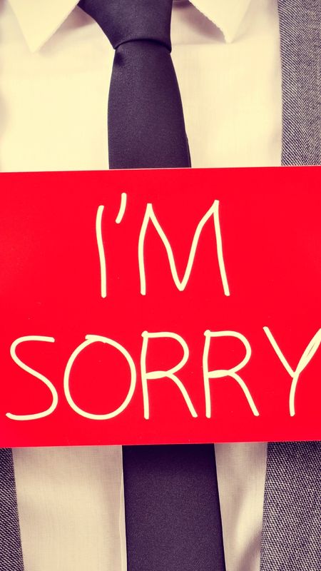 Im sorry, says, sign, HD wallpaper | Peakpx