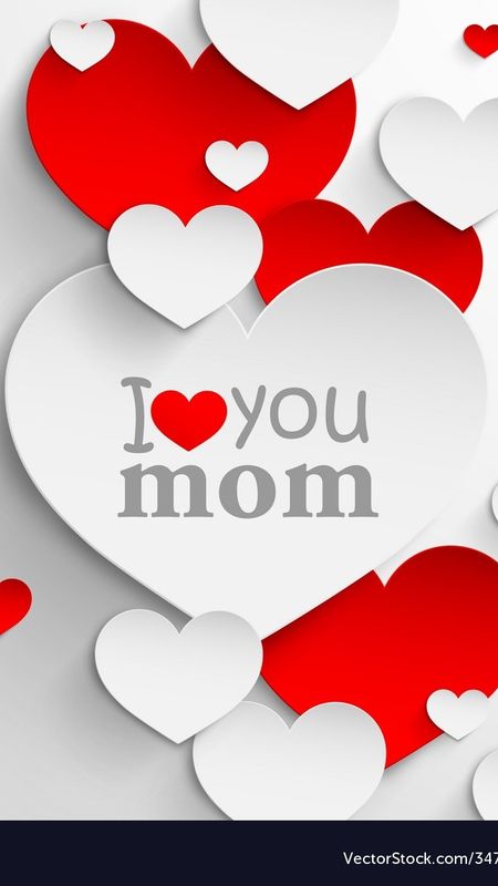 I Love You Mom - Hearts Wallpaper Download | MobCup