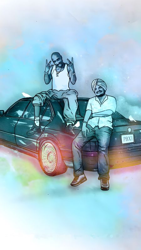 Sidhu Moose Wala And Tupac - two legends Wallpaper Download | MobCup