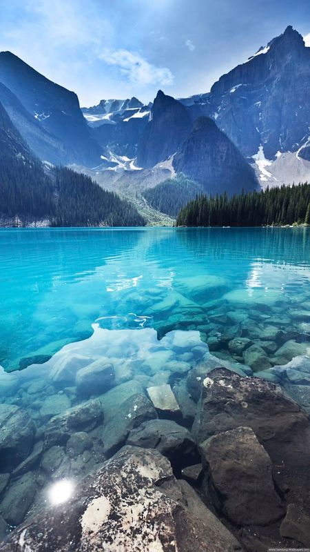 Mountain Landscape And Calm Lake Wallpaper Download | MobCup