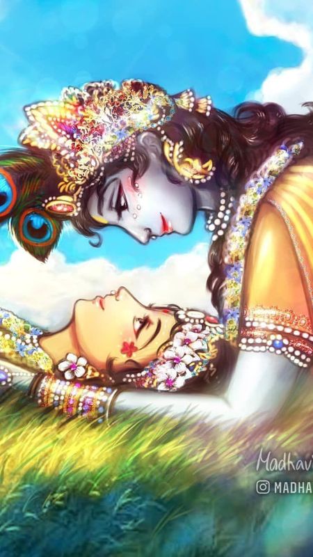 Radha Krishna - prem bhav Wallpaper Download | MobCup