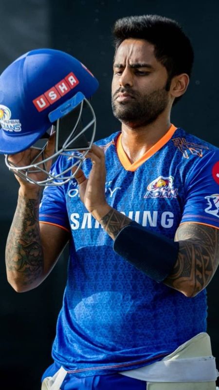 Suryakumar Yadav Wearing Helmet Wallpaper Download | MobCup