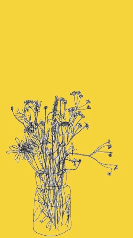 Yellow Aesthetic | Yellow Painting Wallpaper Download | MobCup