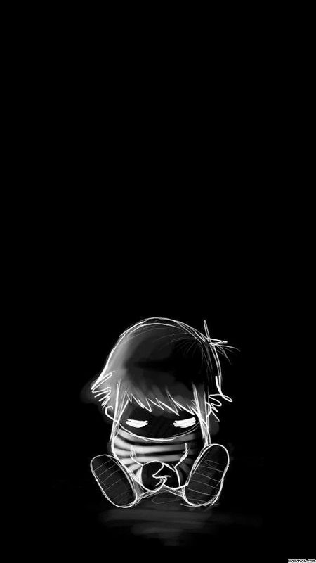 Sad Boy With Black Background Wallpaper Download | MobCup