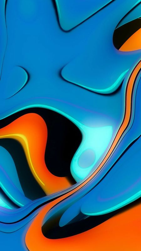 Iphone 13 Pro Max - Blue And Orange - Theme Wallpaper Download | MobCup