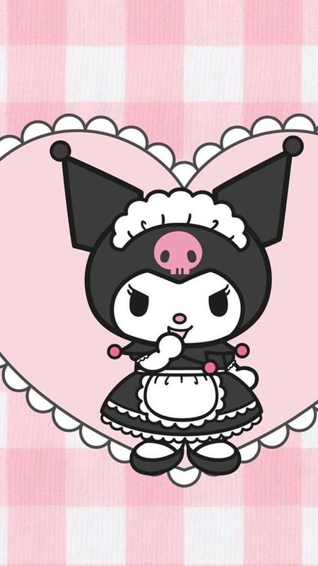 Kuromi - Pink Heart - Background Wallpaper Download | MobCup