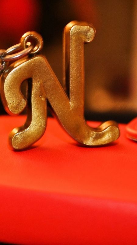 N Letter - Beautiful - Gold Alphabet Wallpaper Download | MobCup